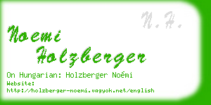 noemi holzberger business card